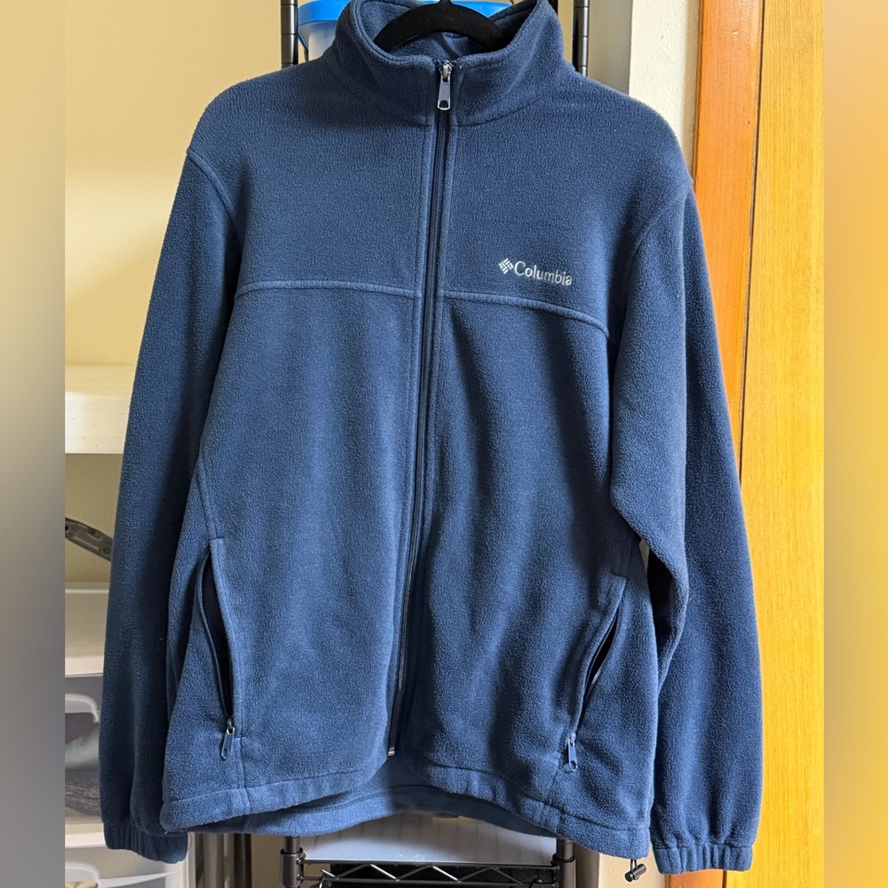 Columbia Blue Full-Zip Fleece Jacket